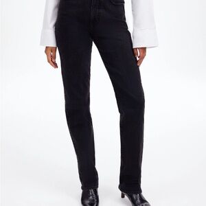 Madewell Black 90’s Straight Jean in Size 28 Tall